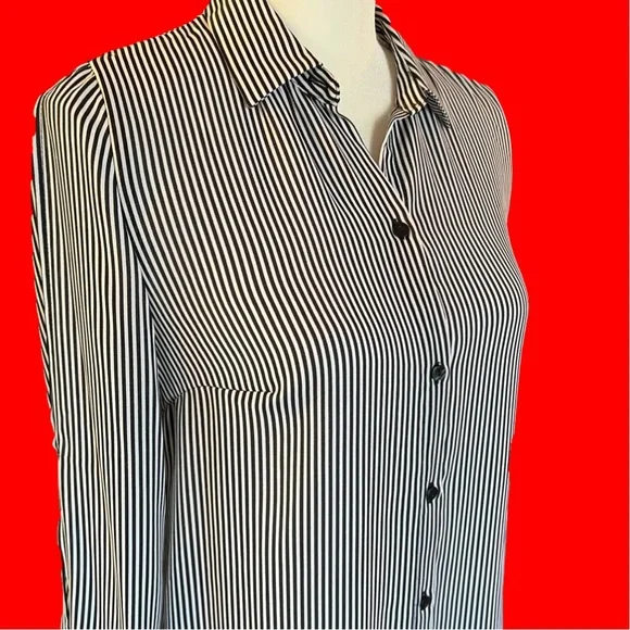 Striped Blouse Long Sleeve NEW - Picture 5 of 5